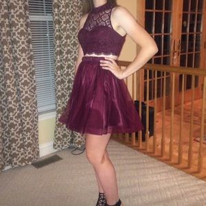 Sequin hearts prom/homecoming dress